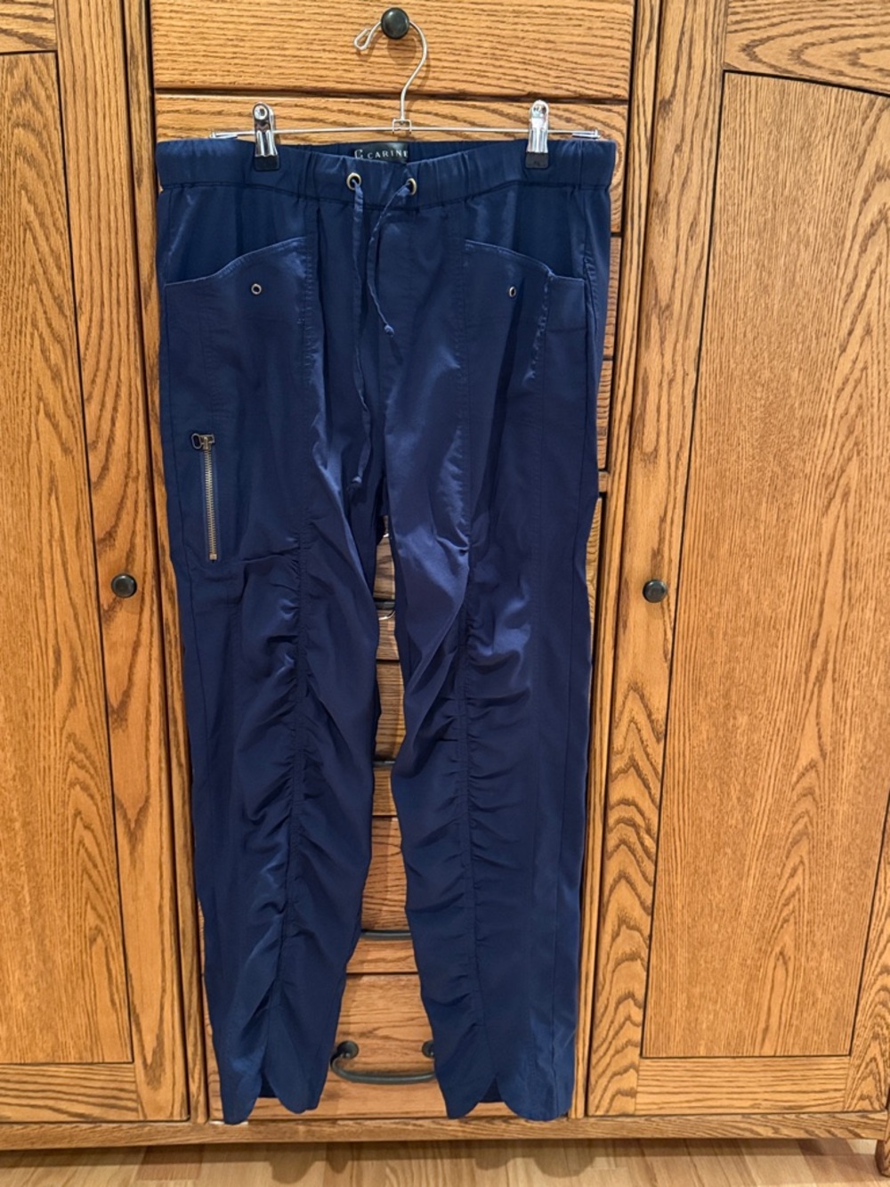 Women's Navy Drawstring Utility Pants